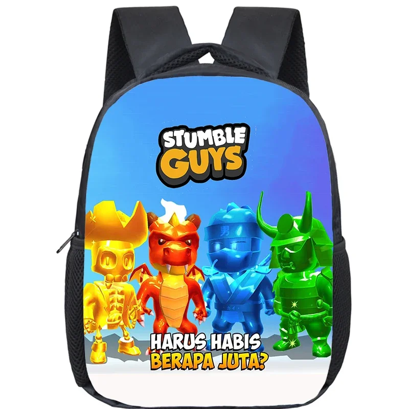 

Stumble Guys Backpack Boys Girls Kids Kindergarten Bookbag Mini Primary School Bag Stumble Guys Children Backpacks