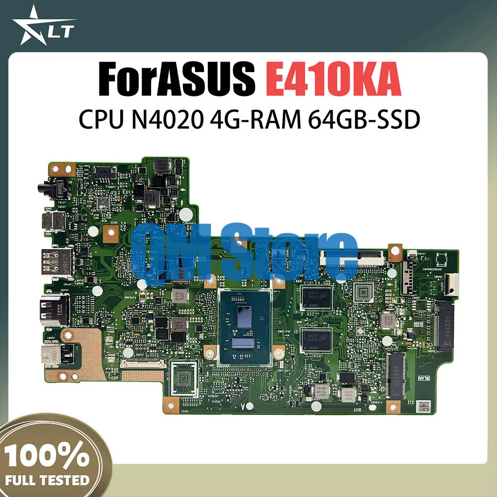 

E410KA Mainboard For ASUS Vivobook Go 14 E410K E510KA E510K Laptop Motherboard CPU N5100 8GB RAM 100% TEST OK