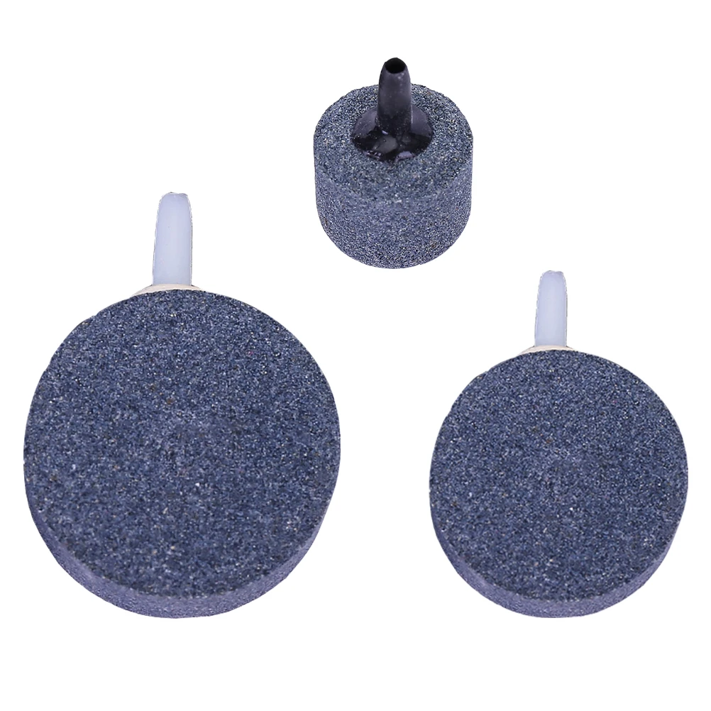 

3 Pcs Air Stone Discs Frosted Oxygen Diffuser for Fish Tank Aquarium Uniform Dense Bubbles Long Life Lightweight R om Color