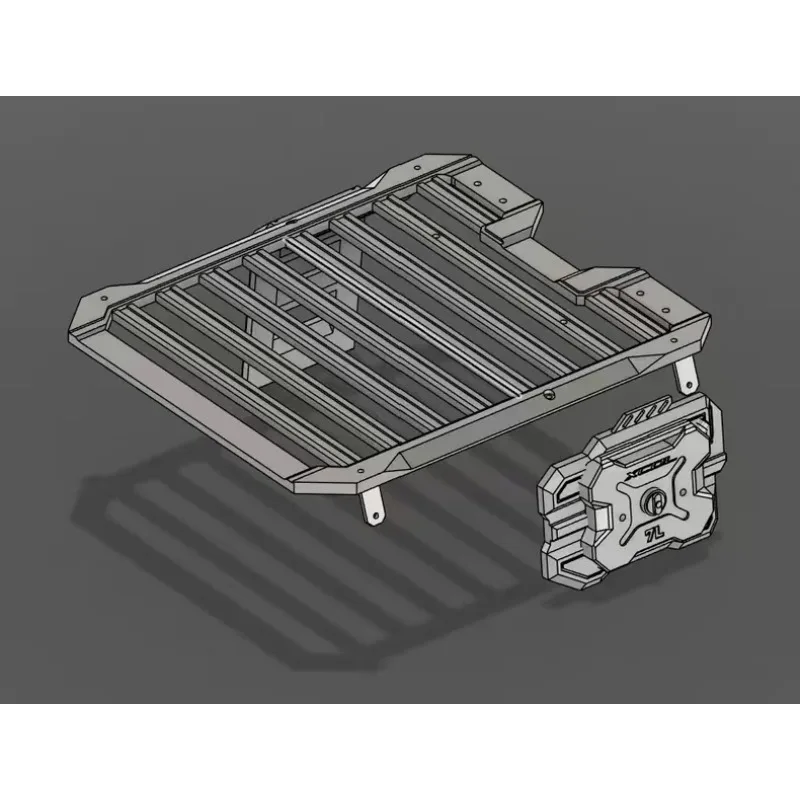 Upgrade Accessories CNC Alu Roof Rack For 212 YK4084 1/8 RC Crawler Top Factory Hole Mount Side Drill Required for Installation