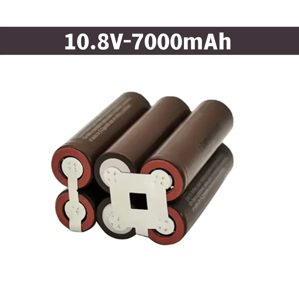 HG2 18650 بطارية 3500mAh 7000mAh 20amps 7.4V 12.6V 14.8V 18V 25.2V 29.6V لحزمة بطارية لحام مفك البراغي #3