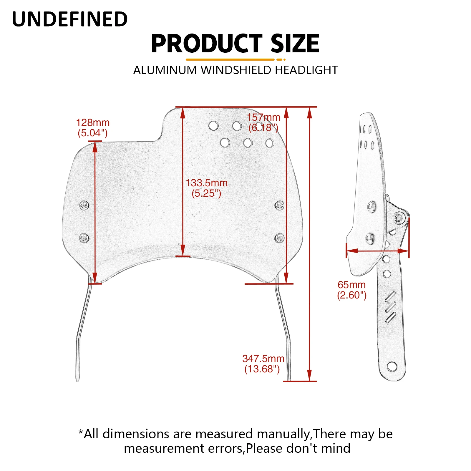 Universal Motorcycle Windshield Windscreen Wind Deflector Round Headlight For Husqvarna For Yamaha XSR For Royal Enfield Triumph