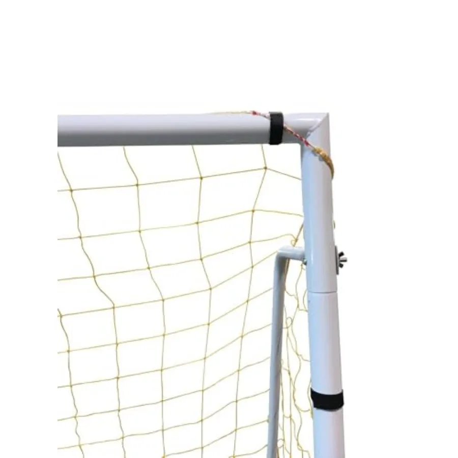 هدف كرة قدم فولاذي عالي التحمل مقاس 18.5 × 6.5 قدم مع شبكة لتنظيم لعب دوري الشباب والممارسة الاحترافية