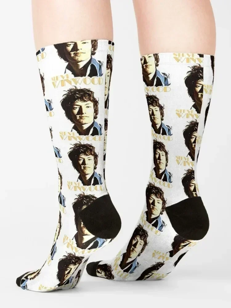 Steve Winwood T-ShirtSteve Winwood __ Soul Pop Retro FanArt Socks gift luxury new year golf Socks Girl Men's