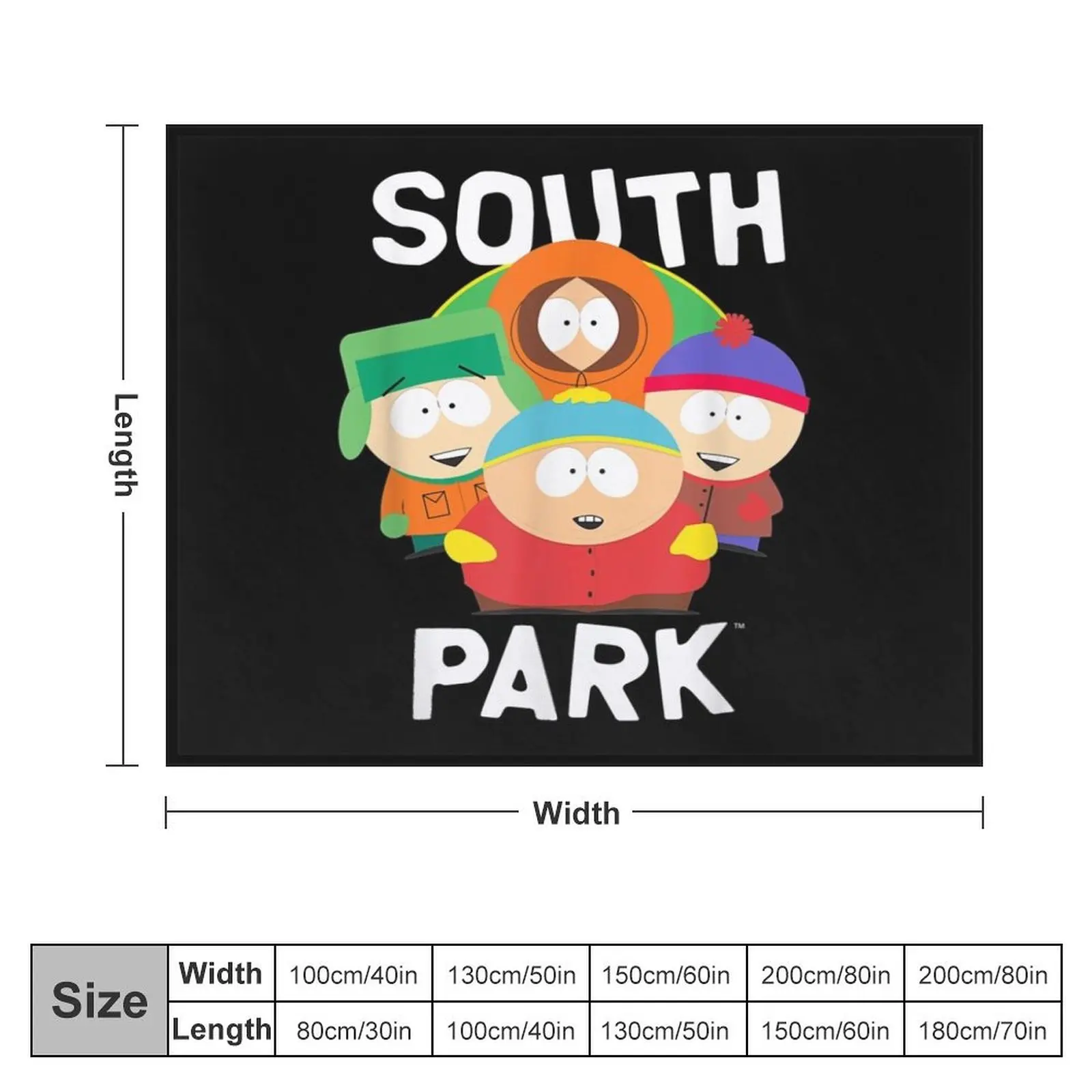 Park Gang cartoon funny Throw Blanket Blankets For Baby valentine gift ideas Large Blankets