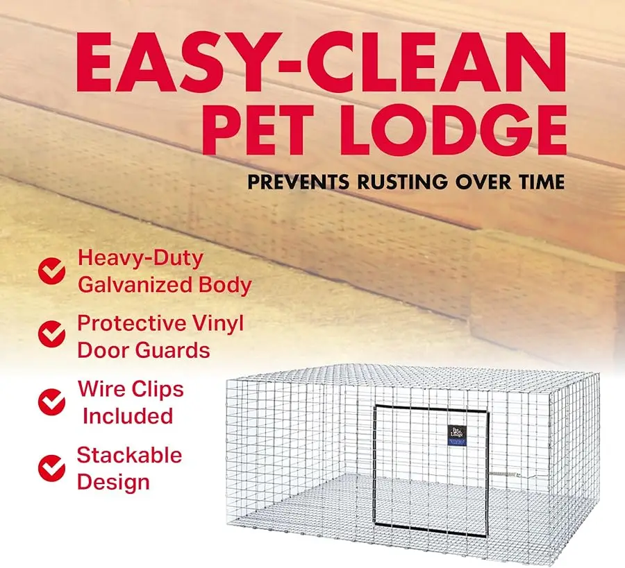 

Wire Rabbit Hutch - Pet Lodge - Hea y Duty Gal anized Rabbit Home, Easy to Assemble (30" x 36") (Item No. AH3036)