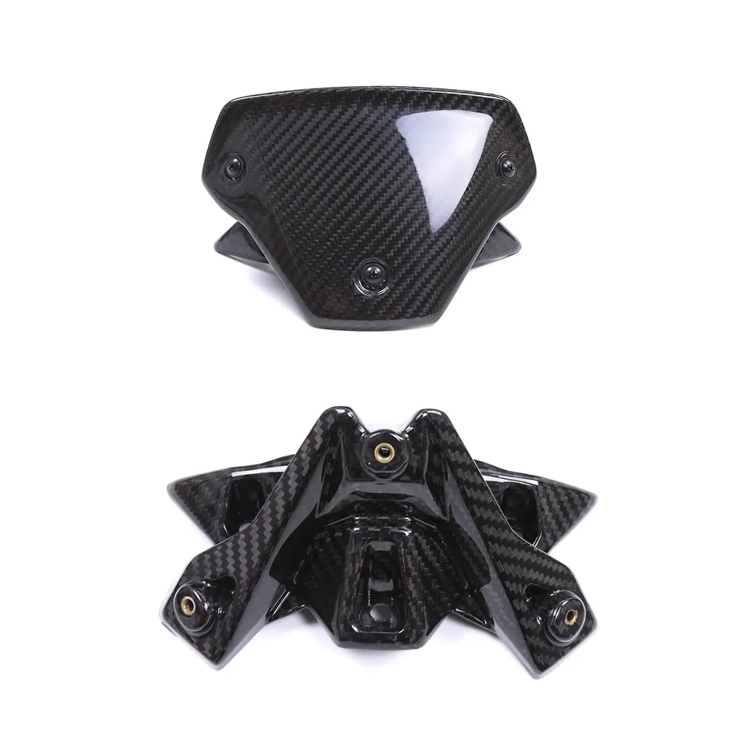 

2023 For BMW S1000R M1000R 2021 2022 2024 3K Pure Dry Carbon Fiber Front Windshield Holder Bracket Kits Motorcycle Accessories