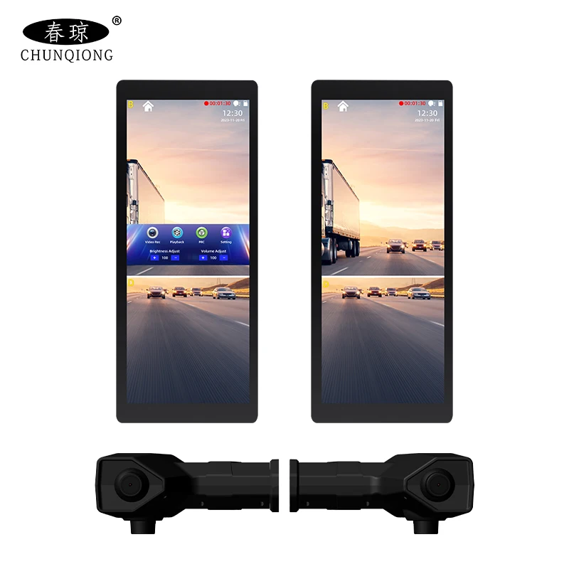 12.3 Inch Electronic Full Hd 1080P Vehicle Bus Semi Truck Backup Side Reverse Rear View Mirror cameras System