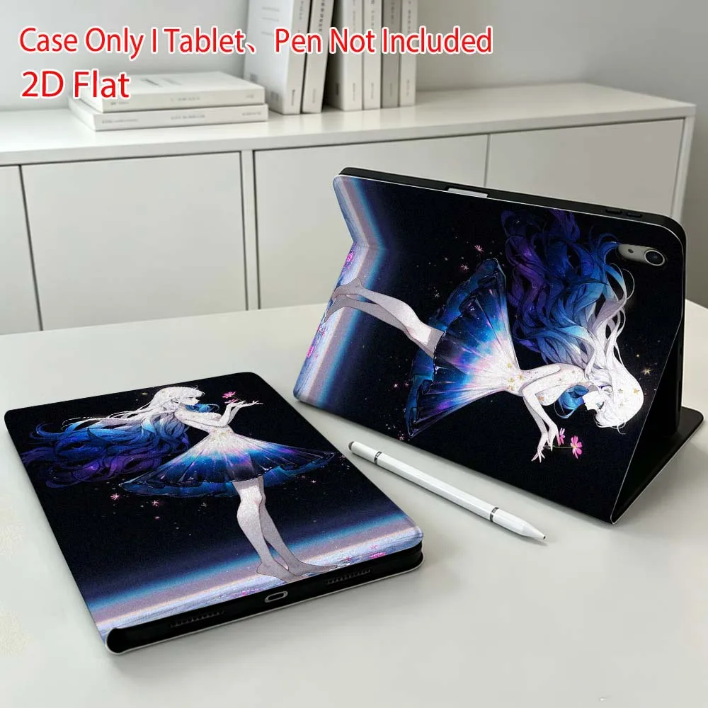Anime Dance Girl For Apple iPad Pro Mini A16 A17 A14 4 5 6 7 6th 12th 9Gen 12.9 11 13 M4 inch Tablet Case Soft