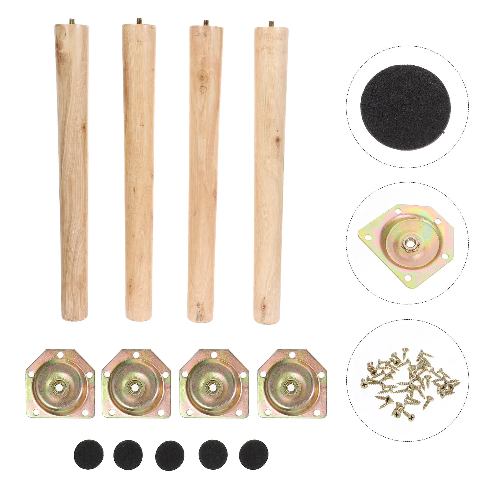 

Wooden Furniture Wood Furniture Feet Replacement Smooth Polished High Load Capacity Couch Legs Table Beinelegs