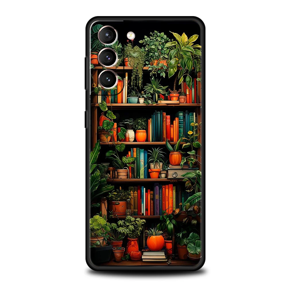 Lesen Sie Bücher Illustration Handyhülle für Samsung Galaxy S24 S23 S22 S20 S21 FE Ultra S10 S10E S9 S8 Plus 5G Silikonhülle Capas – Detail 5