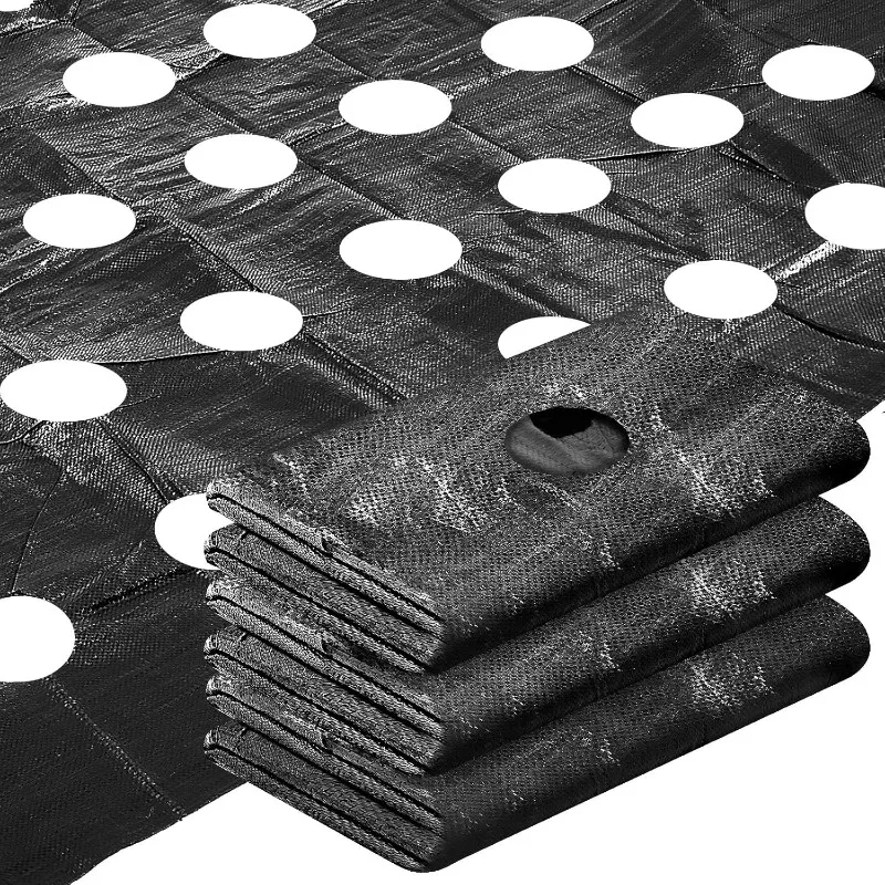 

78 x 6,5 футов садовый барьер для сорняков с отверстиями для посадки ткани, сверхмощный тканевый коврик для барьера сорняков, садовое покрытие для сорняков Ma