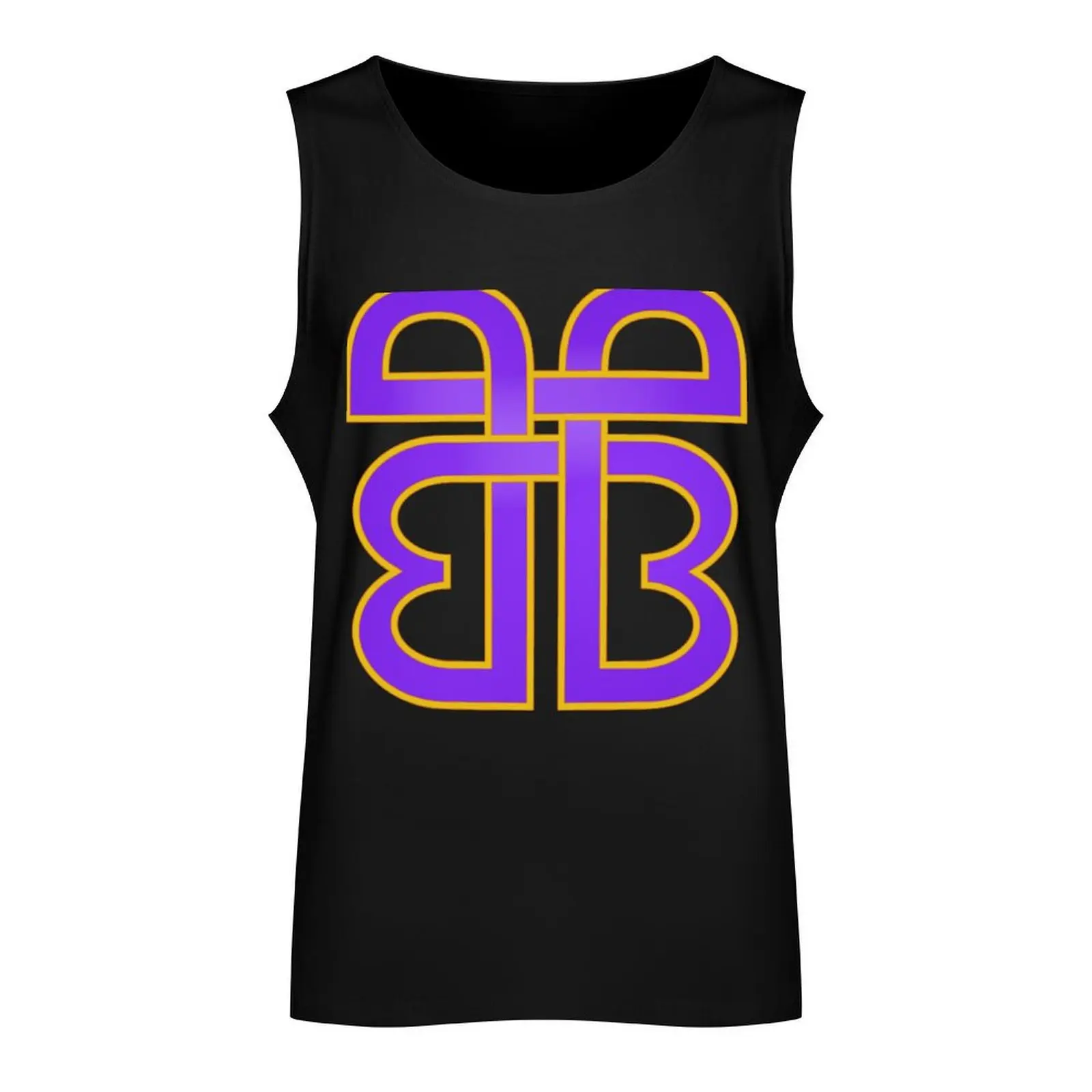 Bam Bam Bigelow Purple Logo Tank Top Man clothes for gym gym Men's t-shirts sleeveless tshirts for men gym clothing men