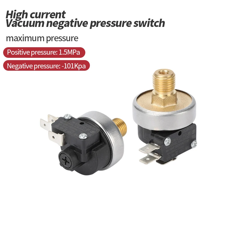 Vacuum booster pump, air compressor, high current vacuum negative pressure switch, adjustable vacuum pressure control sensor