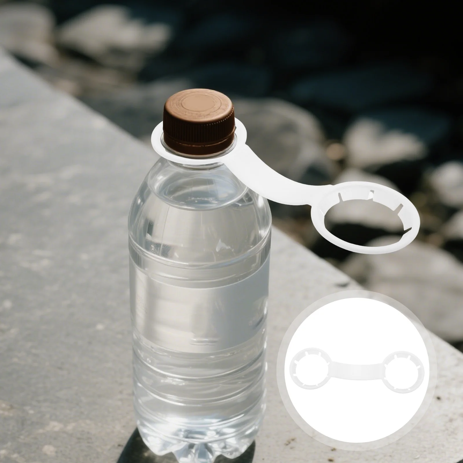 

100 Pcs Beverage Bottle Handle Handles Water Holder or Drink Carrier Grip