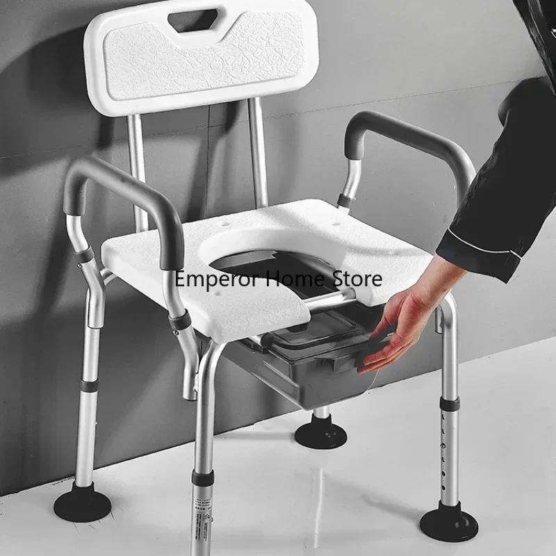 

Toilet Elderly Bathing Chair Foldable Toilet Seat Anti Slip Patient Pregnant Women's Bath Chair Stools Furniture for Home