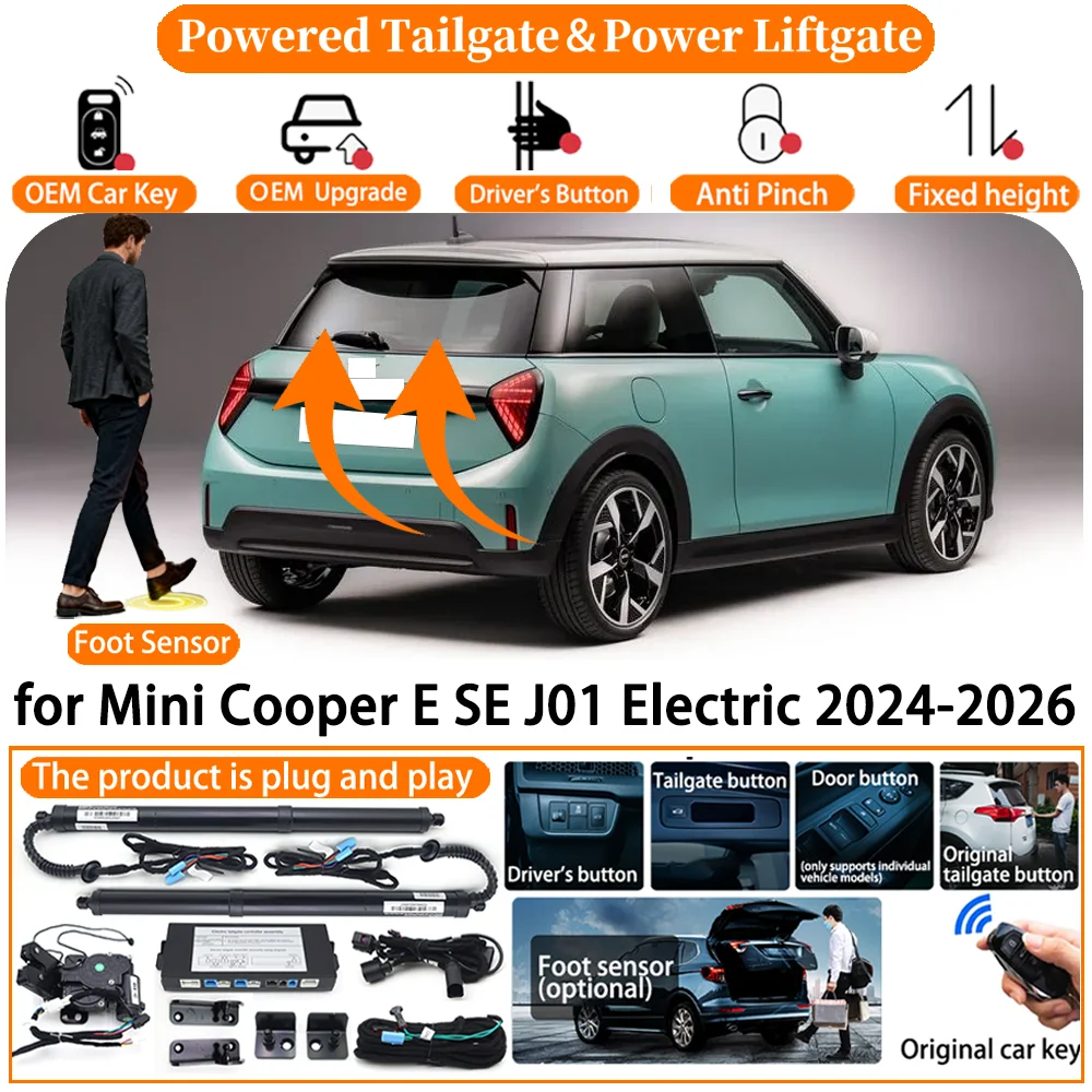 

Система автоматического электропривода багажника для Mini Cooper E SE J01 Electric 2024 2025 2026, комплект электрических амортизаторов багажника