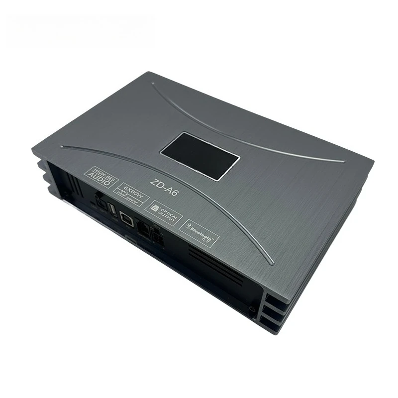 OEM MOQ 10pcs 60W*6 Car Power Amplifier with Class AB Android DSP Audio Bluetooth for Android System