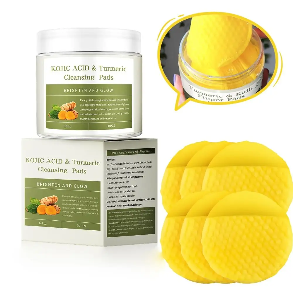 for Facial Cleansing Turmeric Cleansing Pads Helps Balance Skin Oil with Pocket Style Natural Turmeric Face Cleansing Pads