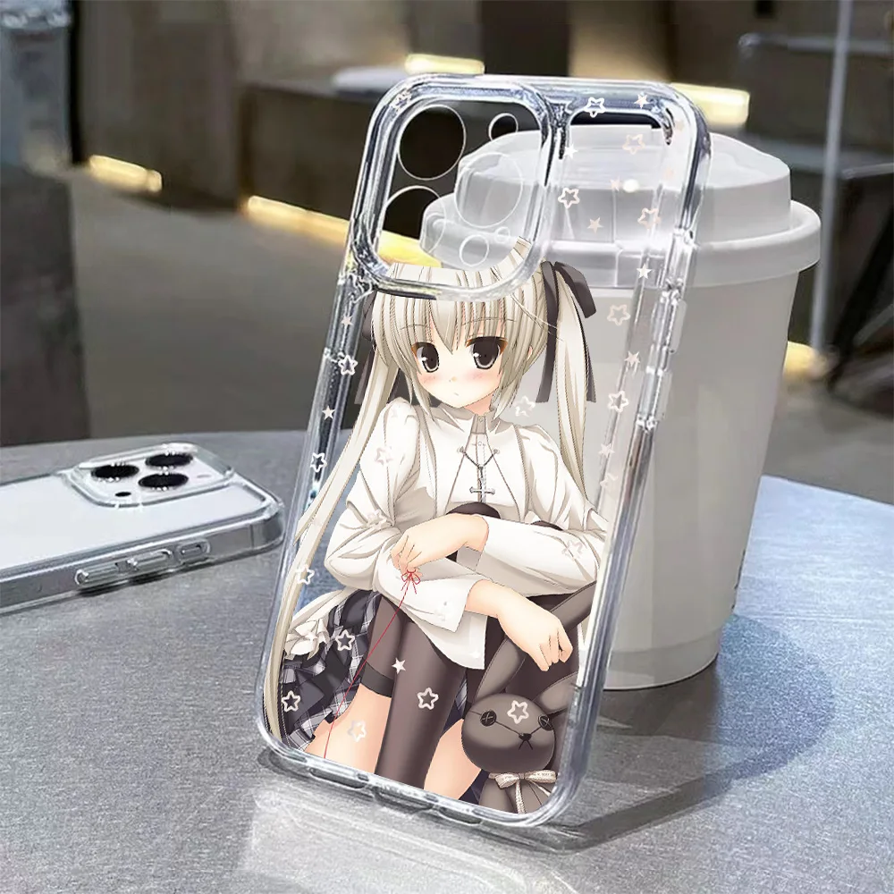 أنيمي لطيف خادمة فتاة قضية الهاتف لسامسونج غالاكسي S26 S25 S24 S23 S22 S21 S20 FE نوت 20 نوت 10 حافة زائد الترا لايت 5G واضح