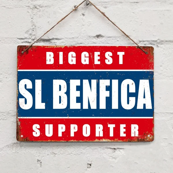 Sl Benfica Biggest Supporter Sport Lisboa E Benfica Metal Tin Sign Metal Sign Metal Decor Wall Sign  Door Plaque