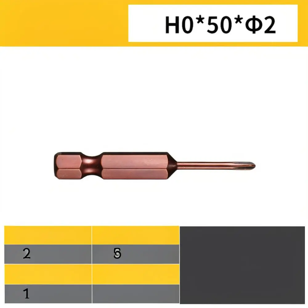 Long Reach Cross Head Bit Set High Strength S2 Alloy Steel Tip For Pneumatic Air Screwdriver Manual Driver Accessories