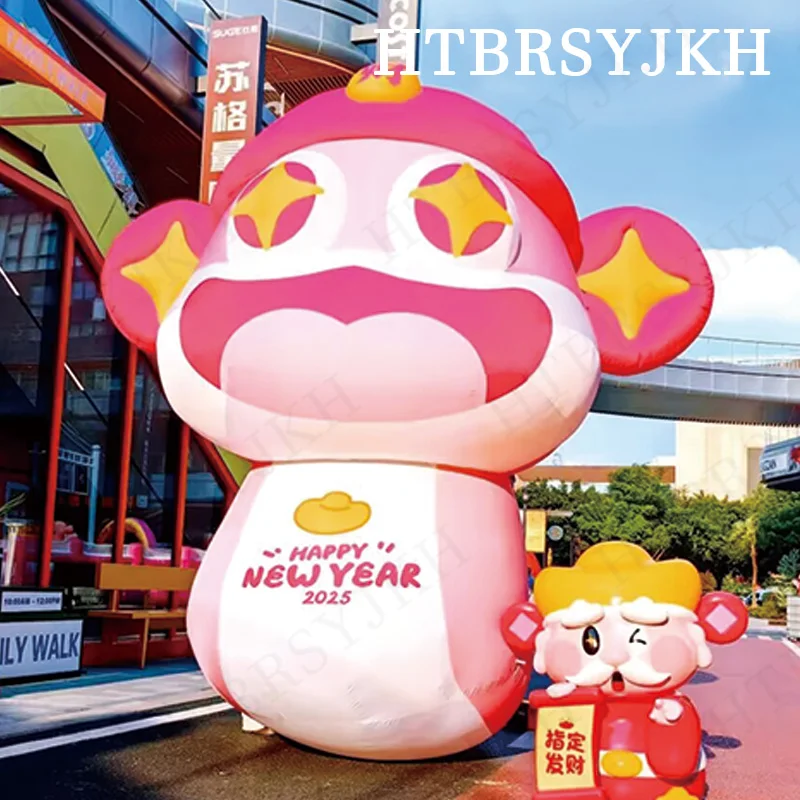 

2025 inflatable gold ingots snake air model animal mascot Snake Year air model outdoor activities decoration props