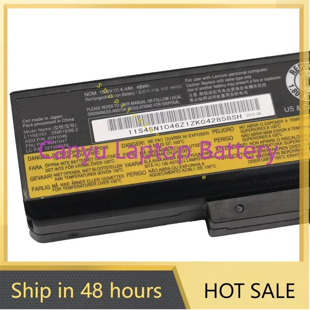 2024  Battery For lenovo ThinkPad E430 E440 E540 E431 E531 G480 G485 G580 Y480 Z480 B490 B590 G700 G710 K49A N581 P585 L11M6Y01