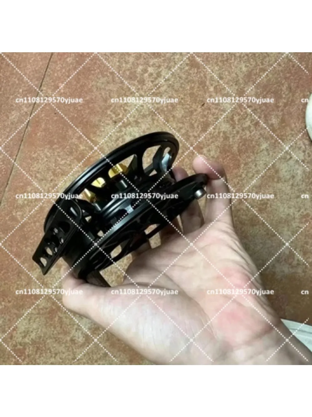 Full Metal Fly Fishing Reel, Burnt Orange Stream Fishing Wheel for Freshwater Fishing Tackle