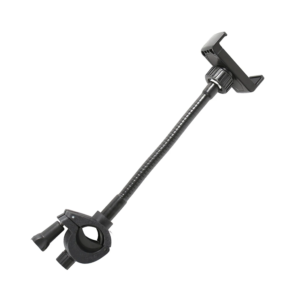 Mic Stand Phone Holder Multi-Purpose Adjustable Mic Stand Holder Gooseneck Pole Phone Music Stand Holder for Drum Mobile Phone