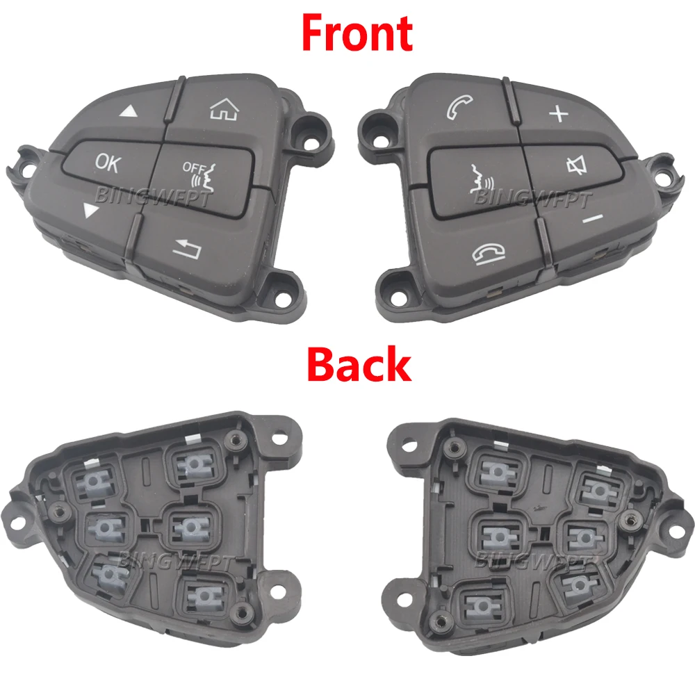 1 Set Premium Quality Steering Wheel Button Cover Plate For Mercedes-Benz W205 C series C300 GLC X253 A0999050300 A0999050200 - view 3