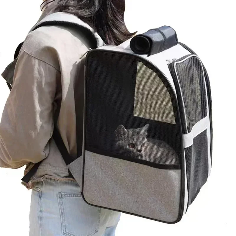 

Pet Cat Backpack Large Space Breathable Portable Travel Bag Backpack Cat Small Dog Transport Cat Backpack Pet Supplies