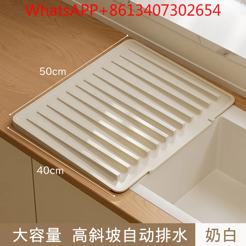 Silicone drain mat, countertop heat insulation 、anti-scalding pot pad, high temperature resistant kitchen sink drain pad (1pcs)