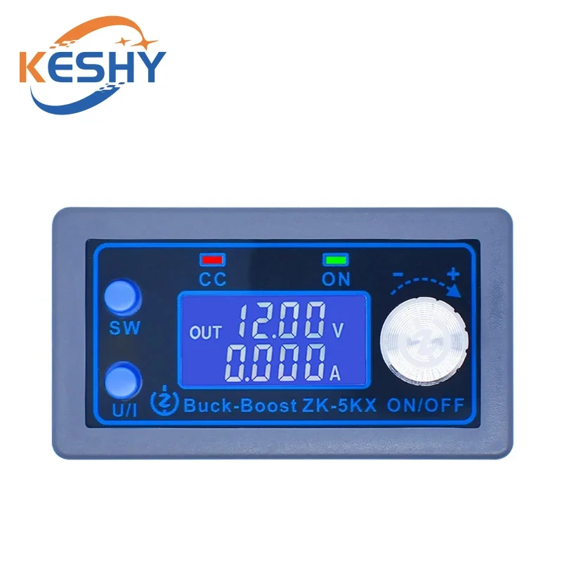 ZK-5KX DC DC Buck Boost Converter CC CV 0.6-36V 5A 5V 6V 12V 24V 80W Power Module Adjustable Regulated laboratory power supply