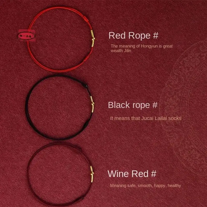 Fashion Handmade Bracelet Red Rope Lucky Bangle Women Men Lovers' Best Friends Lucky Bracelet Anklet Size Adjust