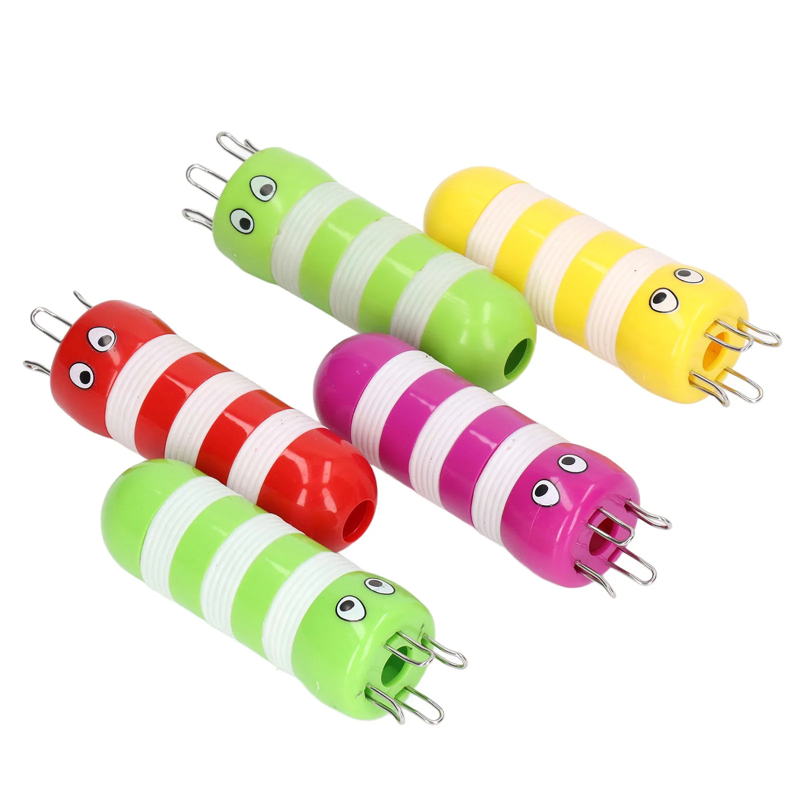 5Pcs Cartoon Bee Shape Knitter Abs Stainless Steel Handy Knitter Sweater Scarf Carpet Knitting Tools Bee Shape Knitter
