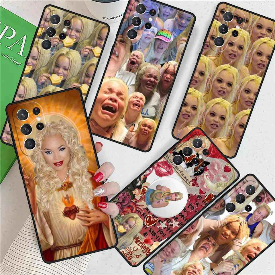 Trisha Paytas Mood For Samsung Galaxy S24 Ultra S21 S22 S8 S9 S10 5G Note 10 20 Plus FE S23 Phone case Cover Coque