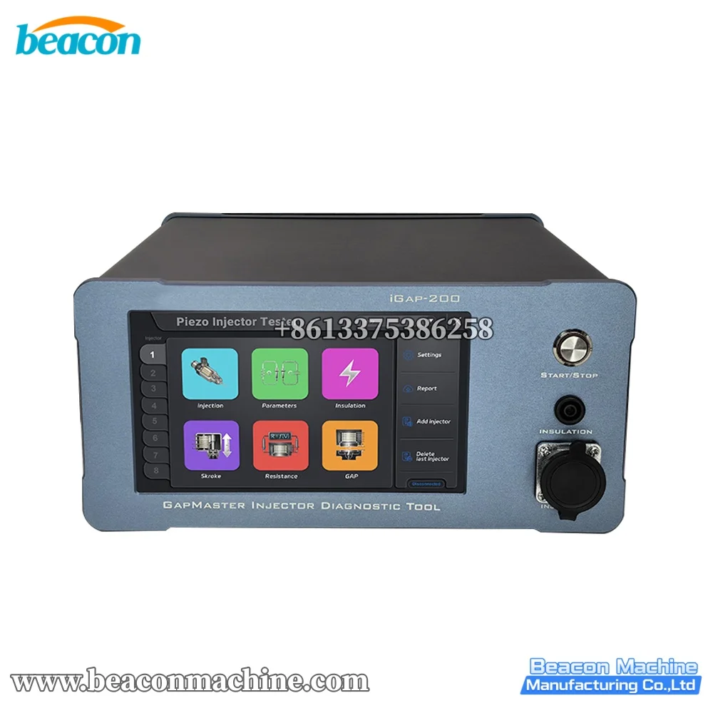 iGap200 Siemens VDO Piezo Injector Tester Pulse Pressure Air Residual Air Gap Flow Tester