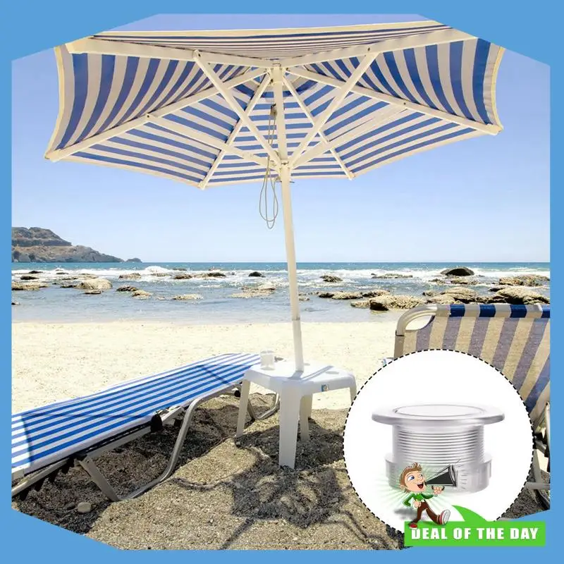 24-Hour Delivery Patio Table Umbrella Insert, Clear Thickened Parasol Hole Ring Plug And Cap Set For Outdoor Garden Pool Picnic