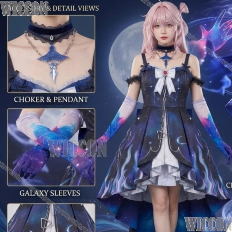 

Denia Game Wuthering Waves Cosplay Denia Halloween Carnival high quality Women Lolita Dress Prop Accessories Comic Con Festival
