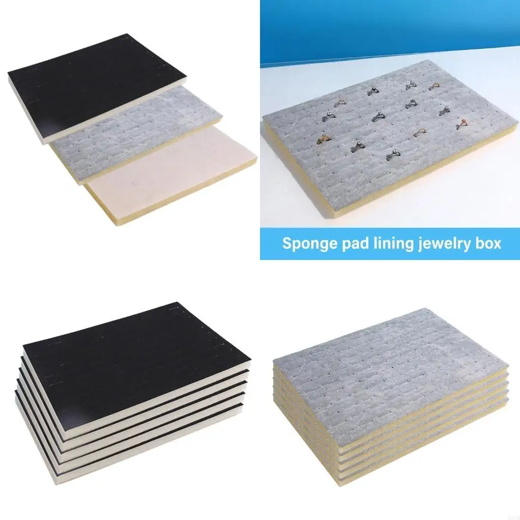 

Многофункциональный набор из 5 подкладок для демонстрации ювелирных изделий, прочная губка, защитный держатель для ювелирных для