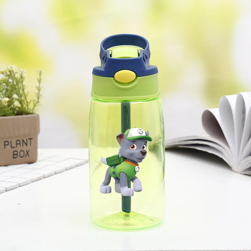 480ml Paw Patrols Water Bottle With Straw Portable Travel Bottles Gym Sports Fitness Cup Summer Cold Water Juice Drinking Bottle view 5