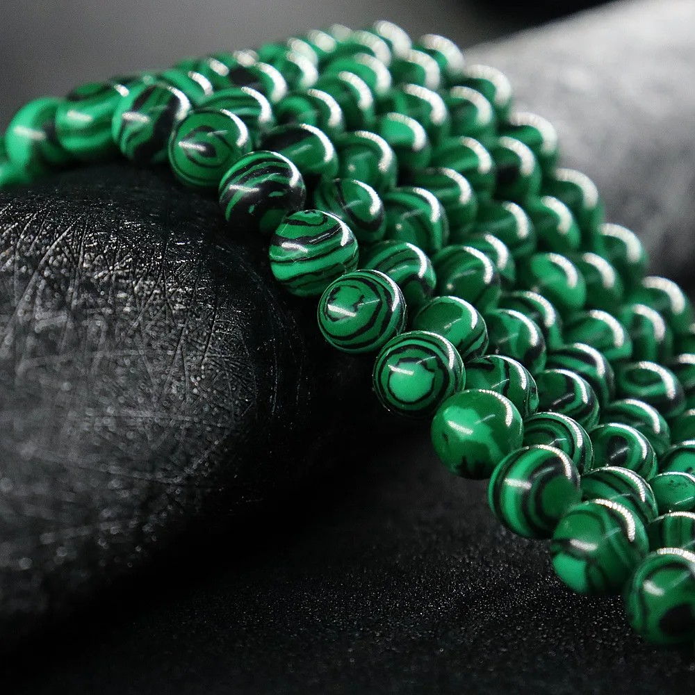 8mm Natural Stone Beads For Jewelry Making DIY Handmade Bracelet Needlework Necklaces Lava Turquoises Malachite Stone Beads