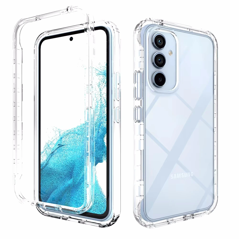 Für Samsung S25 S24 S23 S22 S21FE Ultra Plus A55 A35 A16 A53 A54 A34 A14 Telefon transparente Schutzhülle