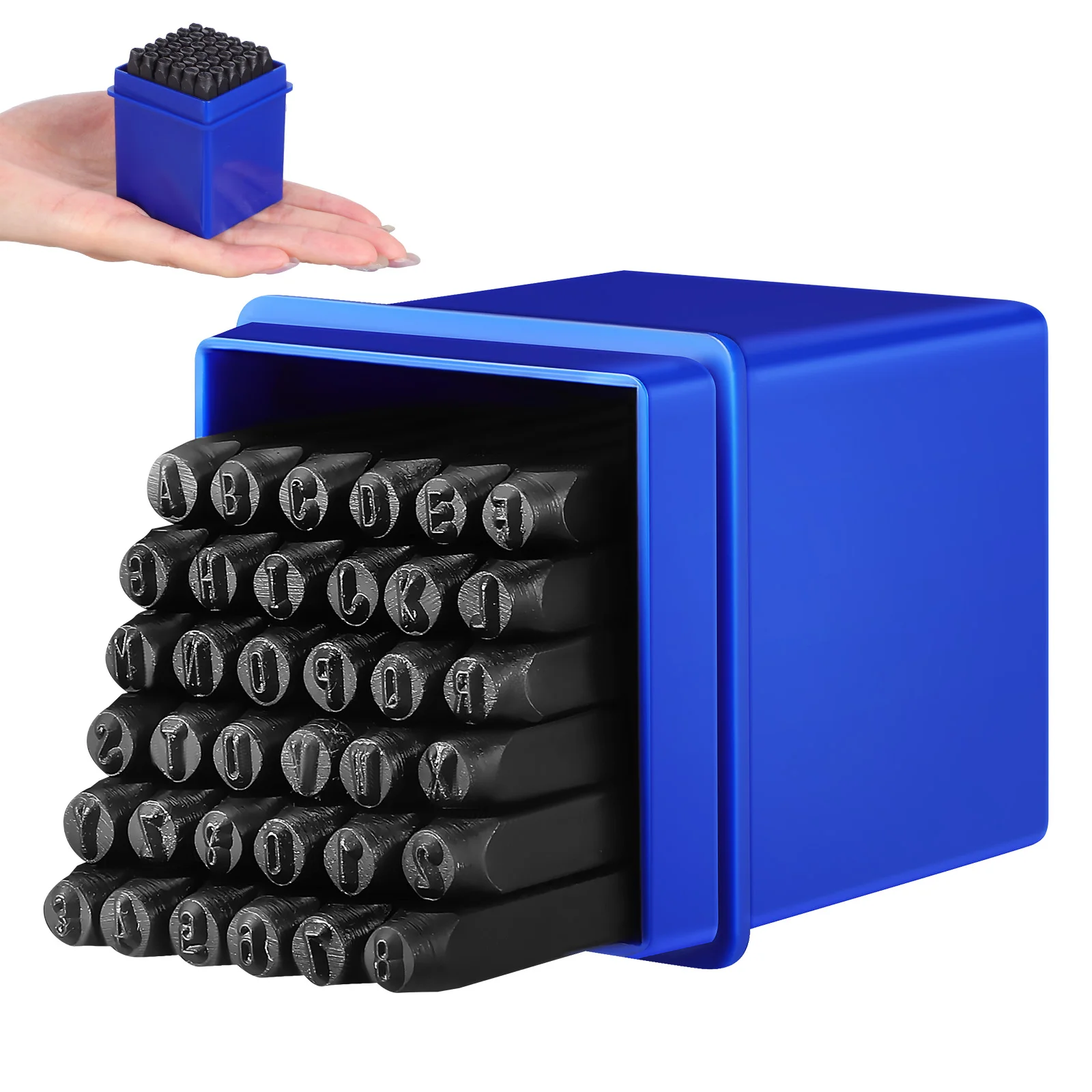 

Metal Punch Hole Number Stamping Dies for Custom Work Carbon Steel Letter Numeral Stamps