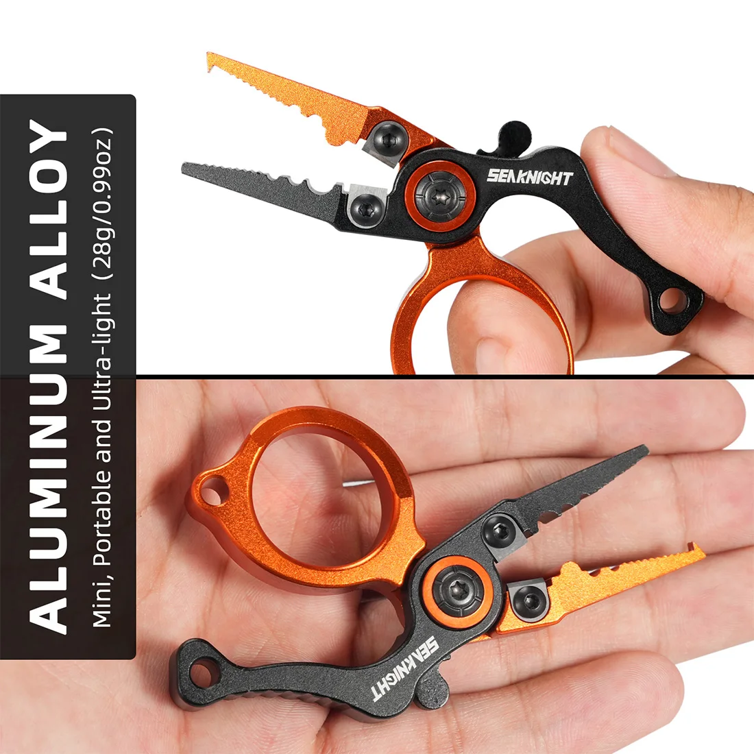 ضرورية لالزنجلين! كماشة صغيرة محمولة من سبائك الألومنيوم، "صندوق الكنز" لصيد الأسماك يمكن القطع والتقطيع والتواء #1