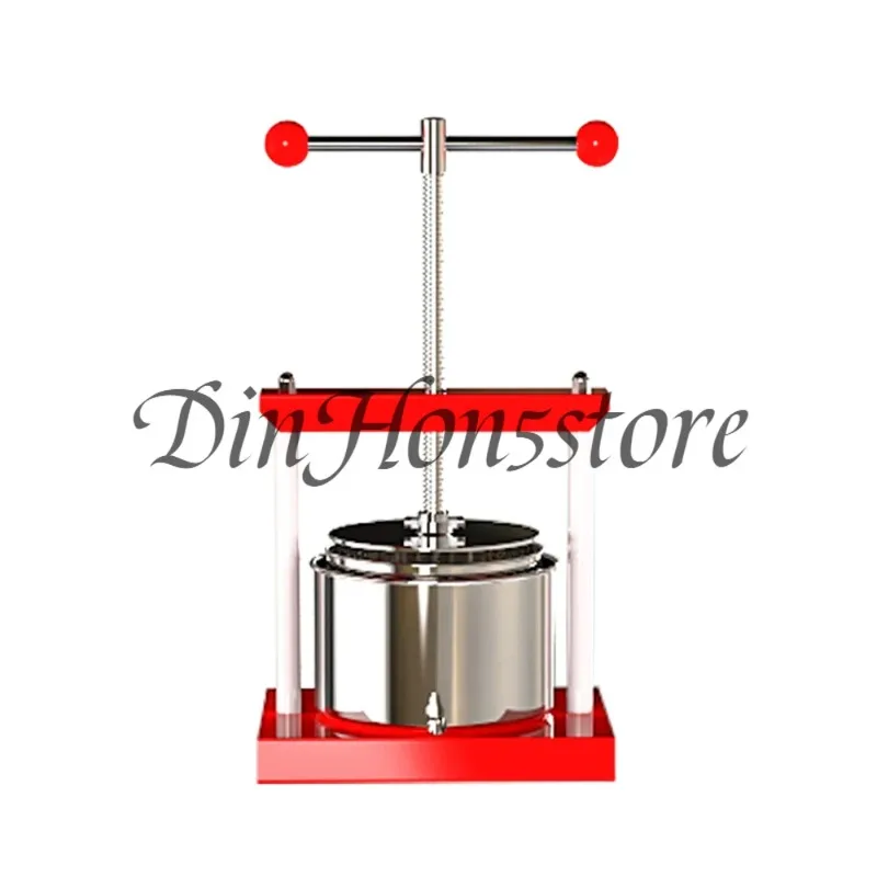 2L Manual Stainless Steel Press for Cheese Vegetable Pulp Wine Pomace Dehydrator Kitchen Tool