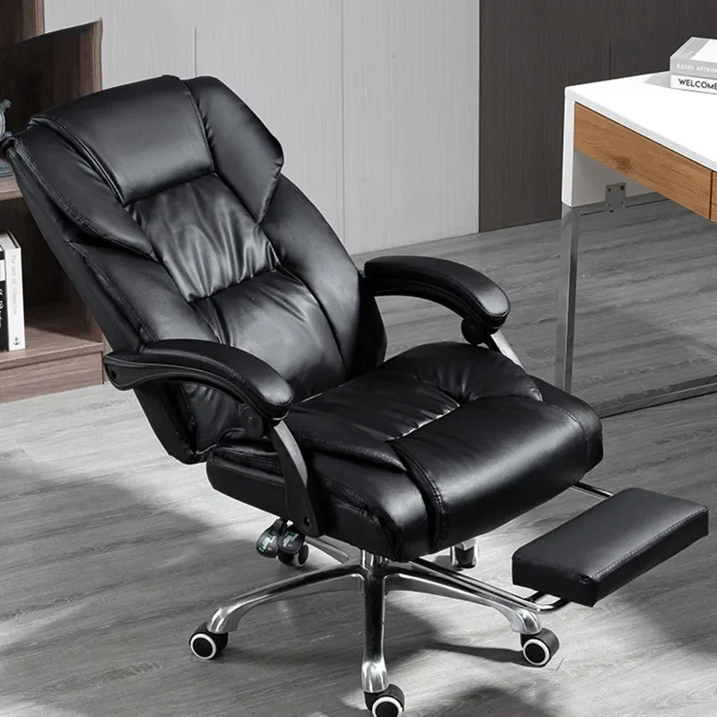 

Black Armpad Office Chair Executive Relax Comfy Modern Lazy Office Chair Mobile Designer Cadeira Para Escritorio Furniture