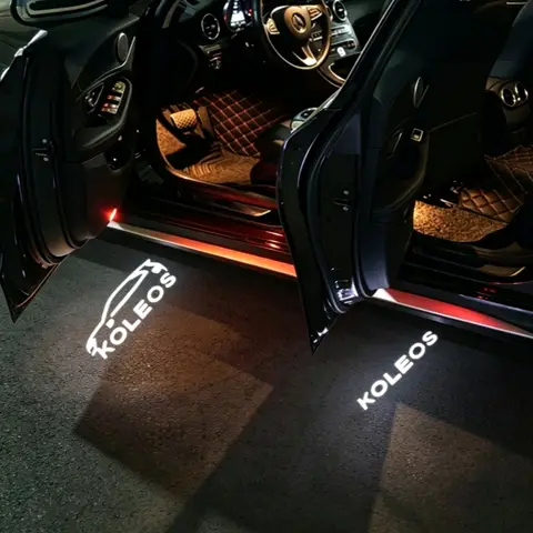 Car Door LED Light For Renault Koleos 2009-2022 Welcome Projector Lamp Ghost Shadow Light Courtesy Door Light Car Accessories