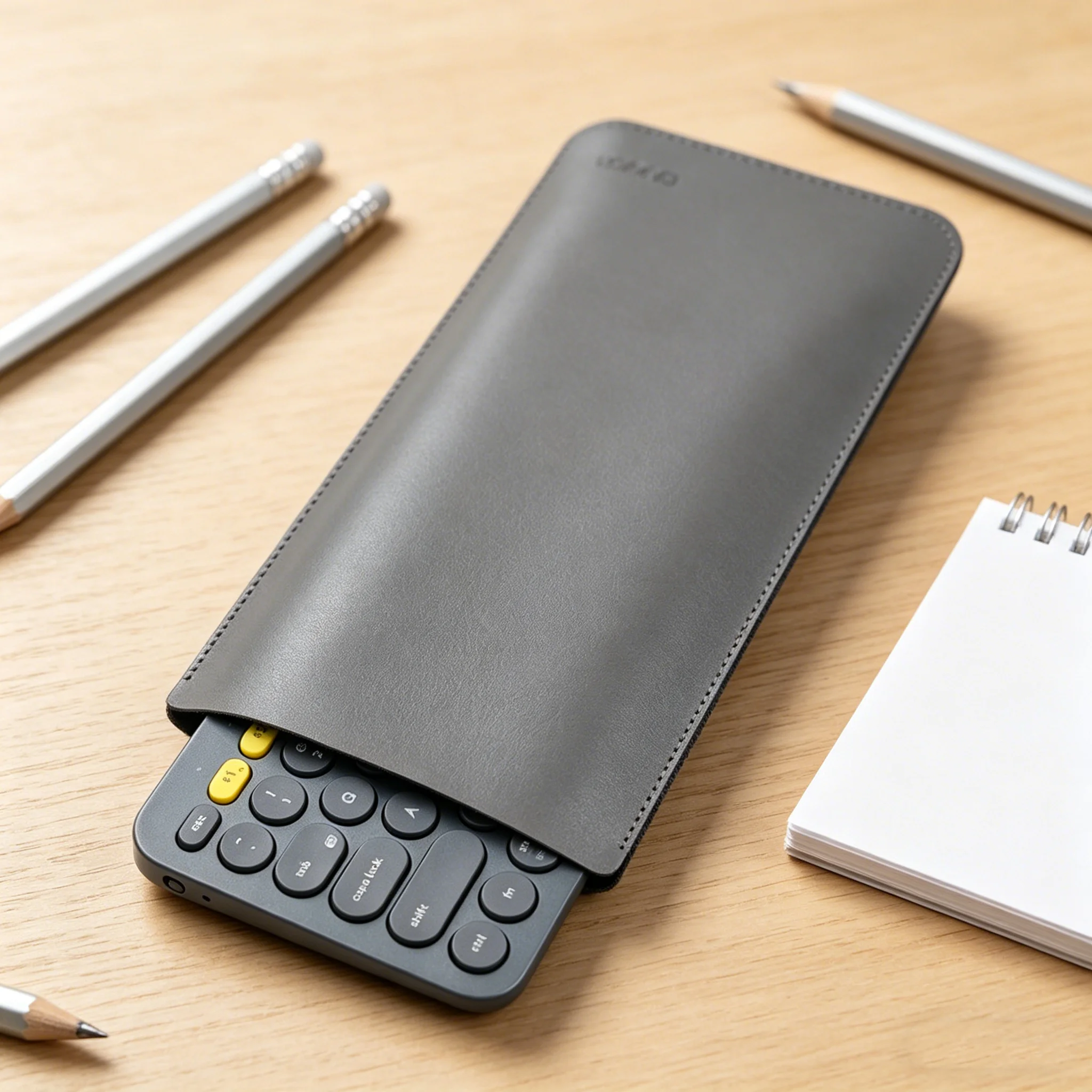 Ultra-Thin Super Slim Pad KeyBoard Sleeve Pouch Cover,PU Leather Bag Case Only For Magic KeyBoard 2nd 3rd Logitech K380
